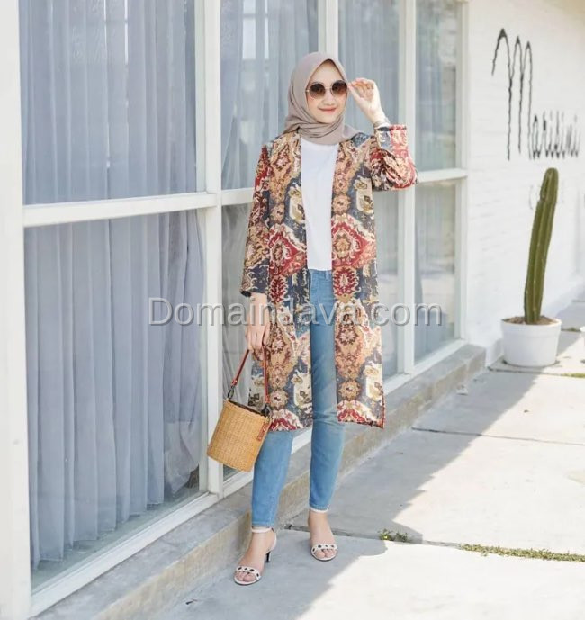 Long Outer dengan Jeans Skinny