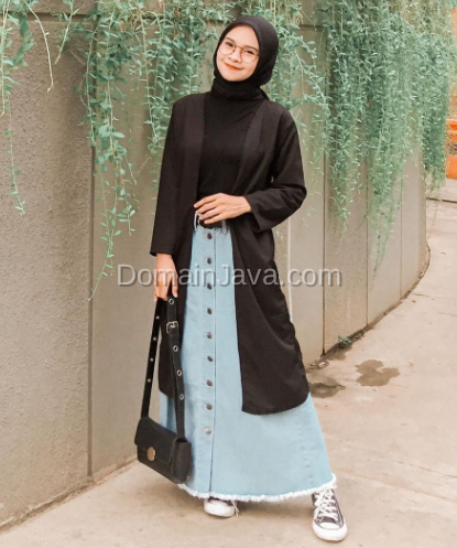 OOTD Rok Jeans Light Blue