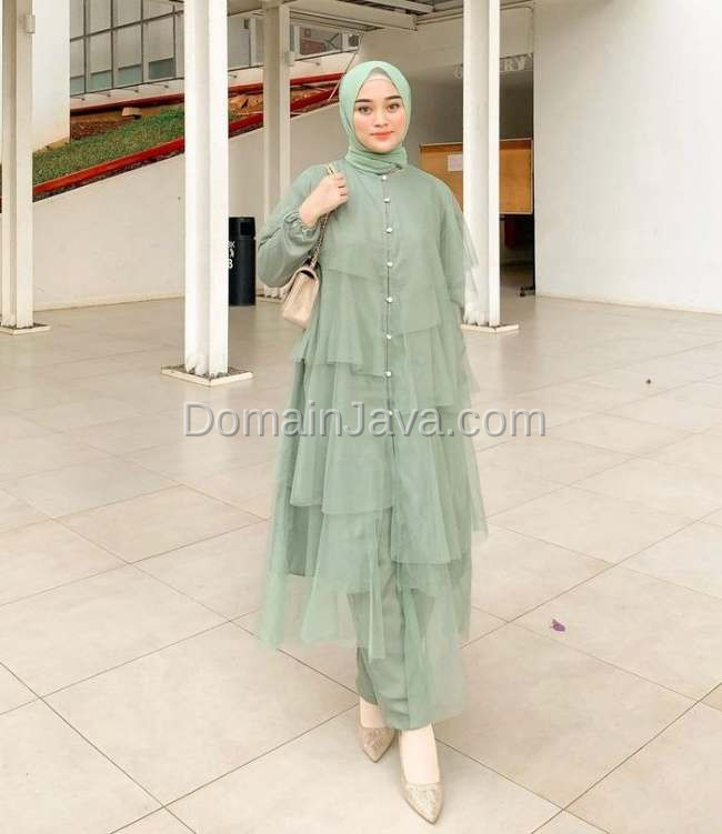 Ruffle Tunik Dress dan Celana
